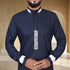 Royal Indigo Thobe with Artisanal Embroidery