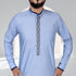 Regal Azure Blue Saudi Thobe - Men