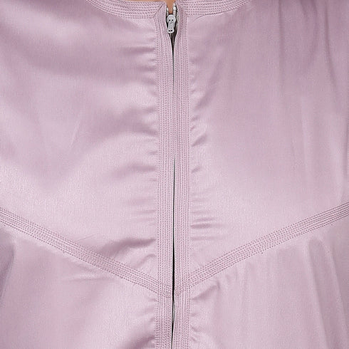 Duscky Mauve Elegance Modern Classic Zipper Thobe