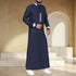 Royal Indigo Thobe with Artisanal Embroidery