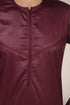 Regal Maroon Luxury Zipper Thobe - Men